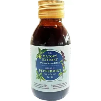 Přírodní produkt BIO Mátový extrakt pro poruchy trávení a Mikrobiomu