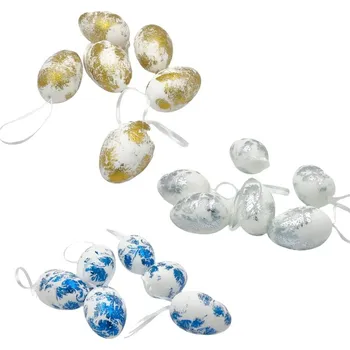 Kraslice 6ks, metalické barvy mix