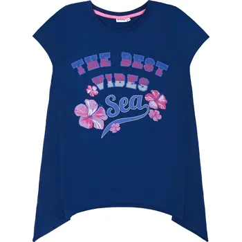 Dívčí triko - Winkiki WTG 01801, tmavě modrá Barva: Modrá tmavě, Velikost: 164