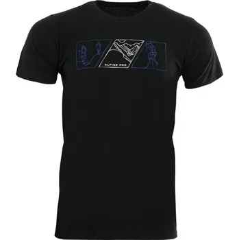 Pánské tričko Pánské triko ALPINE PRO MERES S Černá, Modrá