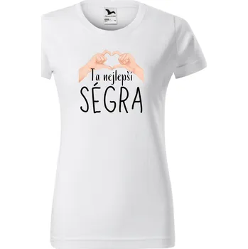 Dámské tričko - Ta nejlepší ségra srdíčko Velikost: 2XL