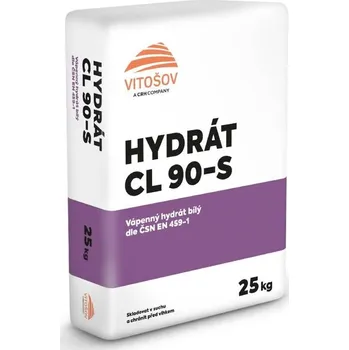 Vápno VÁPENKA VITOŠOV Hydrát vápenný bílý CL 90-S hašené vápno 25 kg