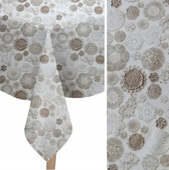 ubrus Voskované plátno na stůl ubrus ODOLNÉ SKVRNÁM do kuchyně dekorativní 140x240 GOSIA