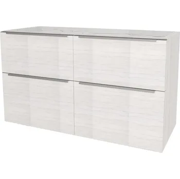 Koupelnový nábytek Mereo Mailo, koupelnová skříňka 121 cm, chrom madlo, Multidecor, Pino Aurélio CN593SPINO