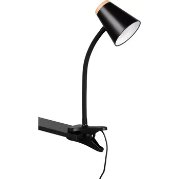 Čtecí lampička Čtecí lampička se skřipcem LED Pongo, černá