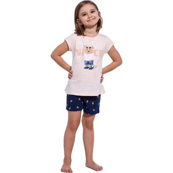 Dívčí pyžamo Dětské pyžamo CORNETTE 787/107 788/107 NICE broskvový 86/92 0