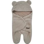 Z&Z Chlupáčková zavinovačka s kapucí a nožičkama medvídek