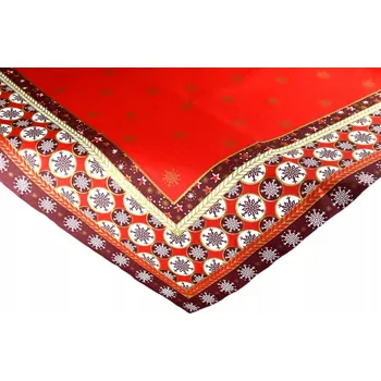 ubrus UBRUS PAPIROVÝ JAKO TKANINA NA STŮL VÁNOČNÍ SVÁTEČNÍ 80x80 cm