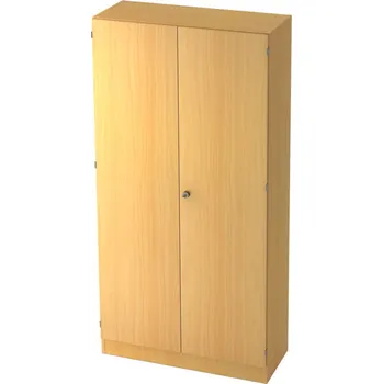 Jednací stůl Kancelářská skříň, na složky/pořadače, podstavec, uzamykatelná, 1000 x 420 x 2004 mm, buk