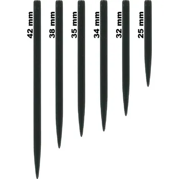 Příslušenství pro šipky Bulls hroty steelové Black, Délka hrotu 45 mm