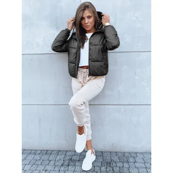 Dámská bunda Černá prošívaná crop bunda KHALEESI TY3879 Velikost: XL