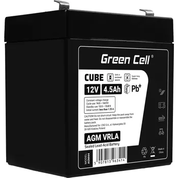 Auto-moto baterie Green Cell AGM baterie 12V 4.5Ah