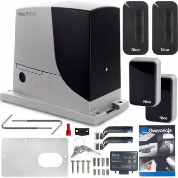 Pohon pro posuvné brány Nice ROBUS1000 ERA FLOR SIŁOWNIK NAPĘD 450 W 24 V