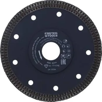 Řezný kotouč Euronářadí Kotouč diamantový X-Type 125 x 1,2 mm, FASTER TOOLS