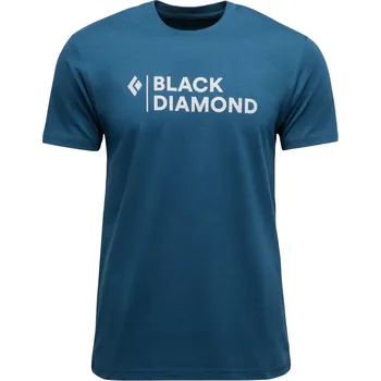 Pánské tričko Pánské triko Black Diamond M Mini Stacked Ss Tee Velikost: M / Barva: modrá