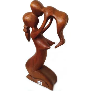 Soška Abstrakt 9 Žena a Dítě / Dřevo 20 cm