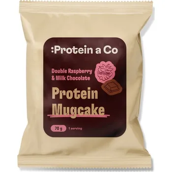 Fitness strava Protein a Co Protein MugCake 70 g Příchuť: Double Raspberry & Milk Chocolate
