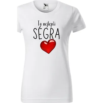 Dámské tričko Dámské tričko - Ta nejlepší ségra láska Velikost: S