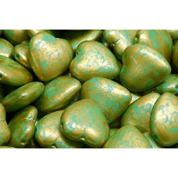 Korálek Srdce s dírkou nahoře č.4714 (15x16mm)