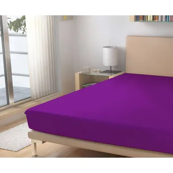 Polášek prostěradlo jersey tmavě fialová 180/200