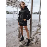 Černé mikinové šaty s řasenými rukávy BY1025 Velikost: L