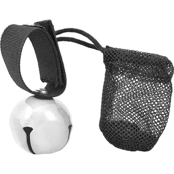 Rolnička na medvědy stříbrná (zvonek na medvědy s magnetem v síťce)