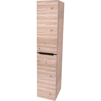 Koupelnový nábytek Mereo Mailo, koupelnová skříňka vysoká 170 cm, černé madlo, Multidecor, Dub Nelson CN594LPBDNLS