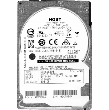 Interní pevný disk HGST UltraStar C10K1800 600GB 10K 128MB SAS-3 2.5" HDD HUC101860CS4200