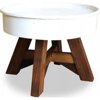 Konferenční stolek Konferenční stolek Zakito Home kulatý 60 x 60 x 45 cm, odstíny hnědé