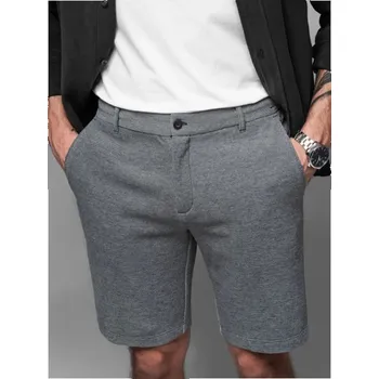 Pánské kraťasy Ombre Clothing Černé chino pánské kraťasy V2 SRCS-0149