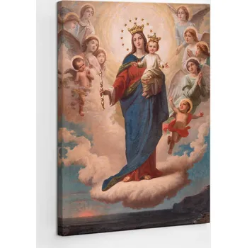 Obraz Krásný Dárek Foto-obraz na plátně Marie s děťátkem v nebi