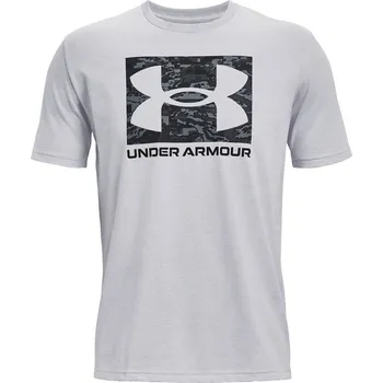 Pánské tričko Pánské Tričko s krátkým rukávem UNDER ARMOUR UA ABC CAMO BOXED LOGO SS 1361673-011 – Šedá M