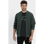 SVETR CAMEL ACTIVE KNITTED JACKET PINE GREEN