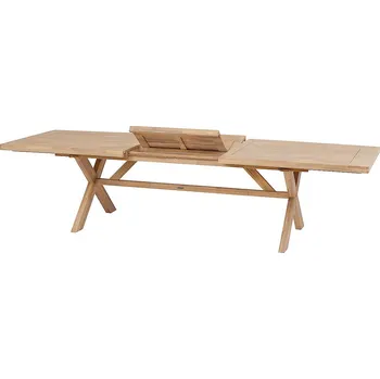 DEOKORK Zahradní jídelní rozkládací stůl z eukalyptu OHIO 232/308x100 cm