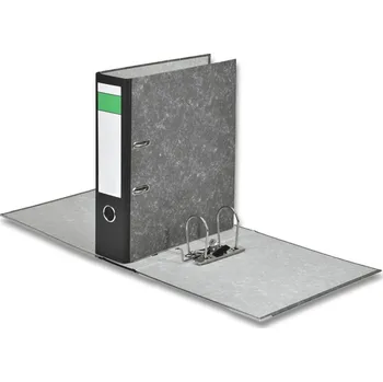 Pákový pořadač A4, černý mramor 50 mm