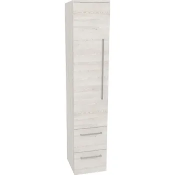 Koupelnový nábytek Mereo Bino, koupelnová skříňka vysoká 163 cm, levá, Multidecor, White Loft Pine CN697WLP1