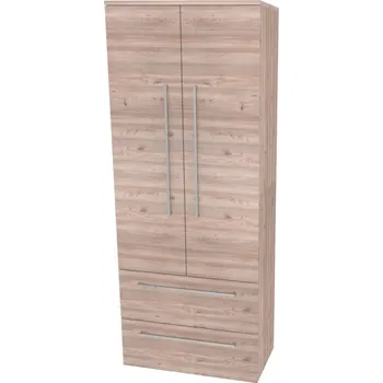 Koupelnový nábytek Mereo Bino, koupelnová skříňka vysoká 163 cm, dvojitá, Multidecor, Dub Nelson CN699DNLS