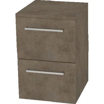 Koupelnový nábytek Mereo Bino koupelnová skříňka spodní 50 cm, Multidecor, Beton Chicago tm šedý CN694BCS2