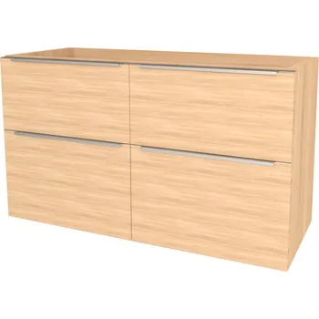 Koupelnový nábytek Mereo Mailo, koupelnová skříňka 121 cm, chrom madlo, Multidecor, Dub Sand Barbera CN593SDSB1