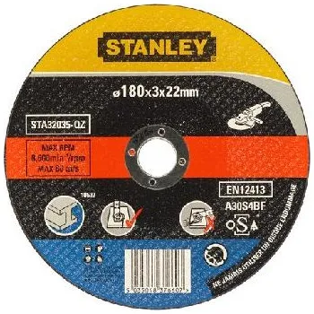 Řezný kotouč Stanley Příslušenství - Řezný kotouč na kov 180x22 mm STA32035-QZ