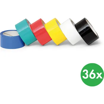 Lepicí páska B2B Partner Lepící páska bílá, 48 mm x 66 m, 36 ks