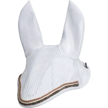 Koňská maska proti hmyzu Čabraka HKM Rosegold Glamour pony bílá