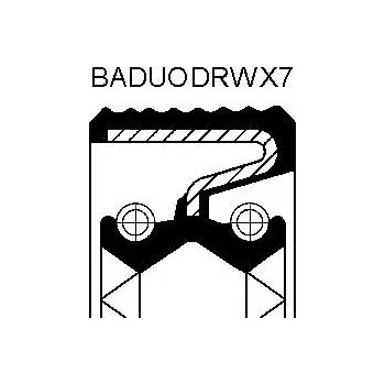 Automobilové těsnění Těsnicí kroužek hřídele, rozvodovka CORTECO 49358040