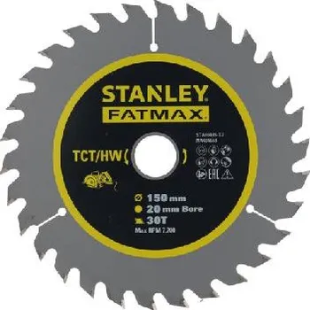 Pilový kotouč Stanley Příslušenství - Pilový kotouč na dřevo 150x20 mm, 30 zubů STA10435-XJ