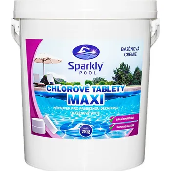 Sparkly POOL Chlorové tablety do bazénu MAXI 15 kg