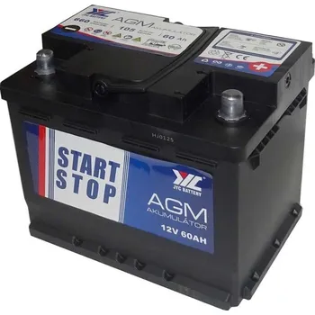 Autobaterie Pb akumulátor JYC Start-Stop AGM 12V/60Ah pravý