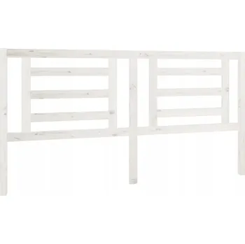 Dřevěné bílé čelo 186x100 cm