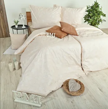 Povlečení bavlněné Sea krémové EMI: Standardní set jednolůžko obsahuje 1x 200x140 + 1x 90x70