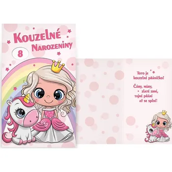 UNIPAP přání k narozeninám otočné, dětské M33-121 W PRANI_W_231 302270