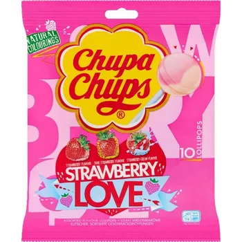 Cukrovinka Chupa Chups Strawberry Love 120g